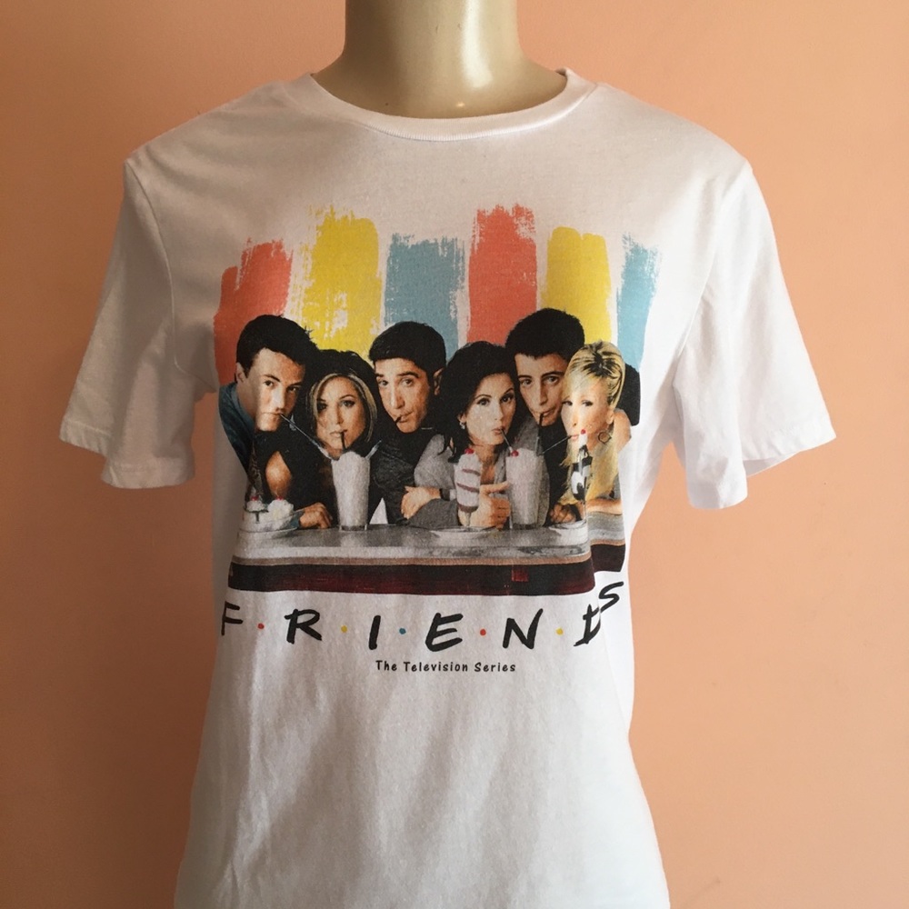 Love Tribe | White, “ Friends “ , T- shirt XS